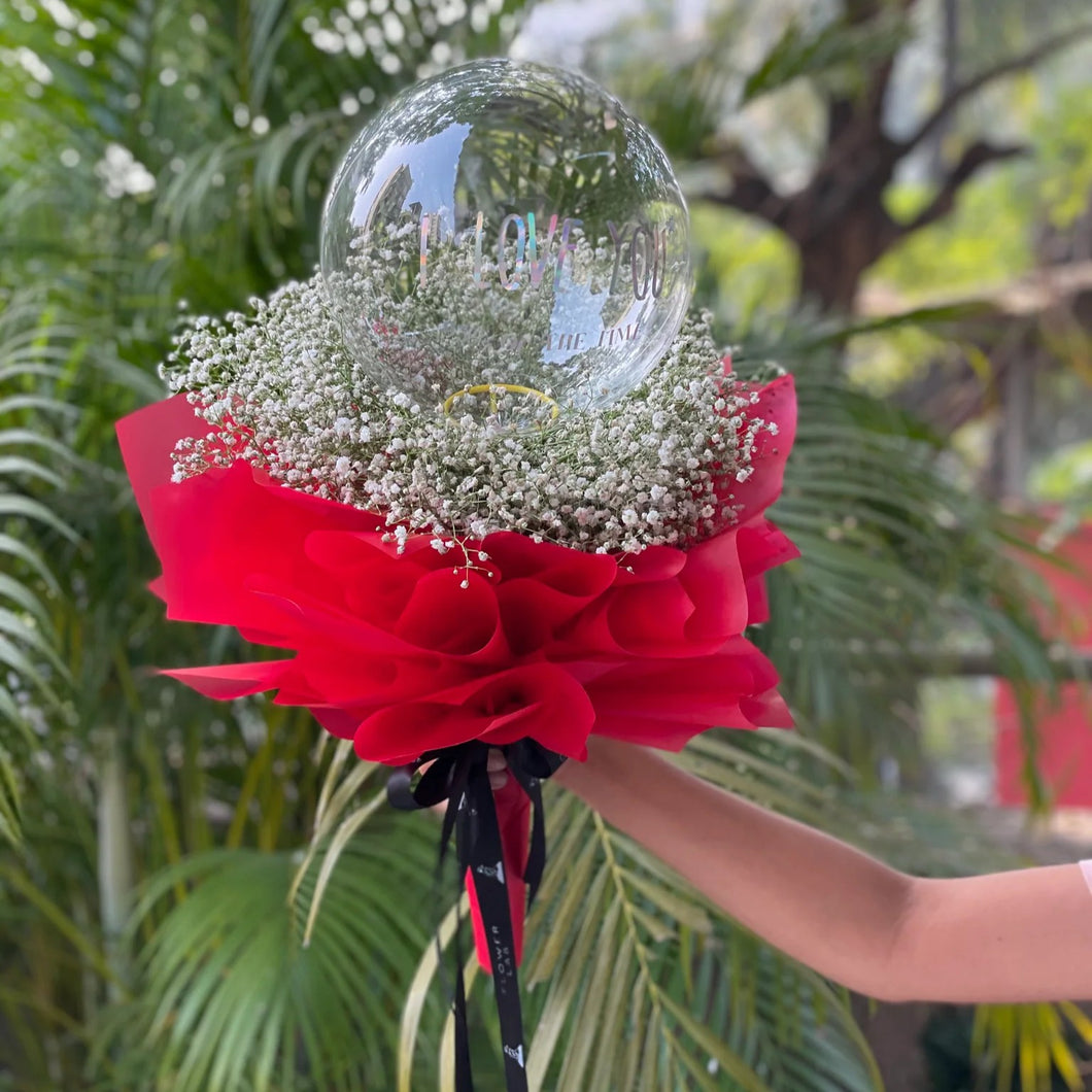 Mini Hand Bouquet with customisable balloon