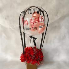 Load image into Gallery viewer, Paint The Town Red with customisable balloon in rosegold box
