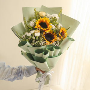 Sunny Sage Hand Bouquet